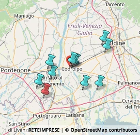 Mappa Via degli Aceri, 33033 Codroipo UD, Italia (10.77909)