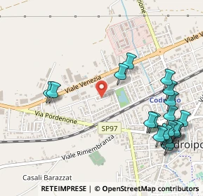 Mappa Via degli Aceri, 33033 Codroipo UD, Italia (0.645)