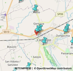 Mappa Via degli Aceri, 33033 Codroipo UD, Italia (2.84727)