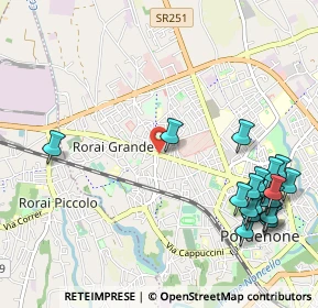 Mappa Viale Michelangelo Grigoletti, 33070 Pordenone PN, Italia (1.3365)