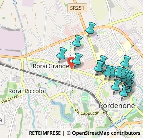 Mappa Viale Michelangelo Grigoletti, 33070 Pordenone PN, Italia (1.1095)