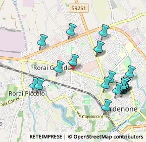 Mappa Viale Michelangelo Grigoletti, 33070 Pordenone PN, Italia (1.0945)