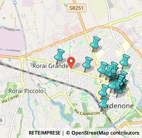 Mappa Viale Michelangelo Grigoletti, 33070 Pordenone PN, Italia (1.139)