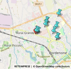 Mappa Viale Michelangelo Grigoletti, 33070 Pordenone PN, Italia (0.74727)