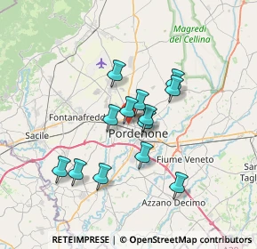 Mappa Viale Michelangelo Grigoletti, 33070 Pordenone PN, Italia (5.45692)