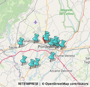 Mappa Viale Michelangelo Grigoletti, 33070 Pordenone PN, Italia (5.44)