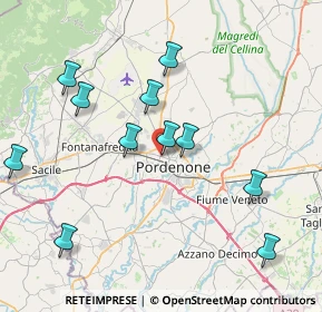 Mappa Viale Michelangelo Grigoletti, 33070 Pordenone PN, Italia (8.13545)