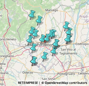 Mappa Viale Michelangelo Grigoletti, 33070 Pordenone PN, Italia (11.18)