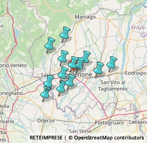 Mappa Viale Michelangelo Grigoletti, 33070 Pordenone PN, Italia (9.52231)