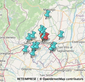 Mappa Viale Michelangelo Grigoletti, 33070 Pordenone PN, Italia (8.662)