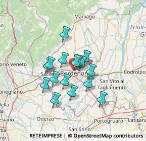 Mappa Viale Michelangelo Grigoletti, 33070 Pordenone PN, Italia (9.28882)