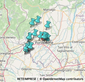 Mappa Viale Michelangelo Grigoletti, 33070 Pordenone PN, Italia (9.13882)