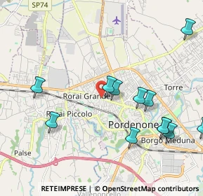 Mappa Viale Michelangelo Grigoletti, 33070 Pordenone PN, Italia (2.26167)