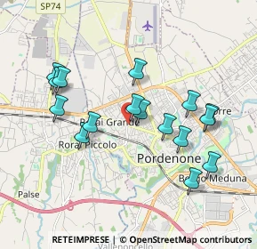 Mappa Viale Michelangelo Grigoletti, 33070 Pordenone PN, Italia (1.79375)