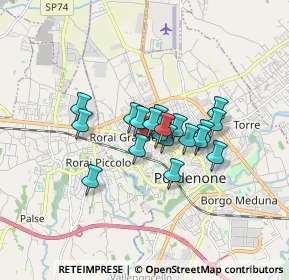 Mappa Viale Michelangelo Grigoletti, 33070 Pordenone PN, Italia (1.09526)