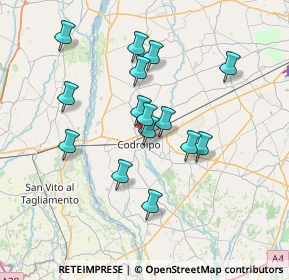 Mappa Via Divisione Julia, 33033 Codroipo UD, Italia (6.19333)