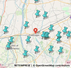 Mappa Via Divisione Julia, 33033 Codroipo UD, Italia (9.408)