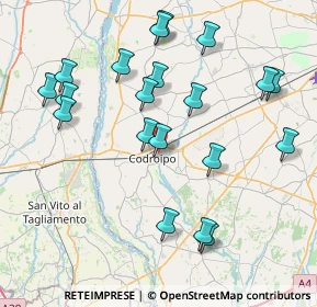Mappa Via Divisione Julia, 33033 Codroipo UD, Italia (8.4275)