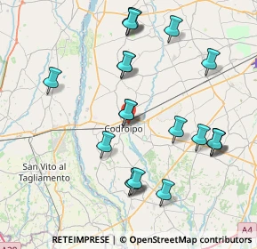 Mappa Via Divisione Julia, 33033 Codroipo UD, Italia (8.2045)