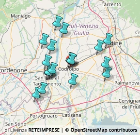 Mappa Via Divisione Julia, 33033 Codroipo UD, Italia (11.89368)