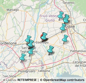 Mappa Via Divisione Julia, 33033 Codroipo UD, Italia (11.91889)