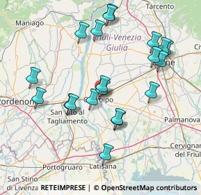 Mappa Via Divisione Julia, 33033 Codroipo UD, Italia (15.4005)