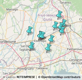Mappa Via Divisione Julia, 33033 Codroipo UD, Italia (10.25)