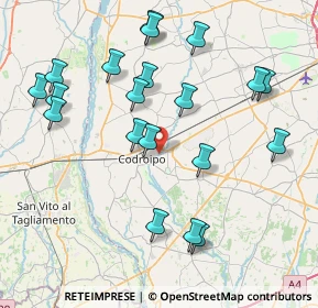 Mappa Via Capoluogo, 33033 Codroipo UD, Italia (8.5165)