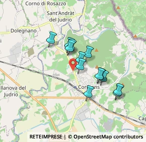 Mappa Via Brazzano, 34071 Cormons GO, Italia (1.35692)