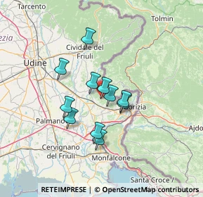 Mappa Via Subida, 34070 Capriva del Friuli GO, Italia (9.88364)