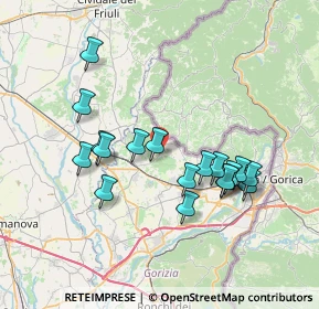 Mappa Via Subida, 34070 Capriva del Friuli GO, Italia (6.79611)