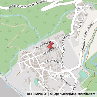 Mappa Via per Comero, 12, 28814 Cambiasca, Verbano-Cusio-Ossola (Piemonte)
