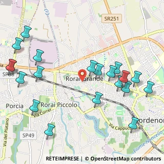 Mappa Via Asilo di Rorai, 33170 Pordenone PN, Italia (1.296)