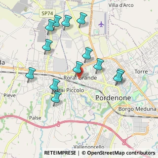 Mappa Via Asilo di Rorai, 33170 Pordenone PN, Italia (2.00385)
