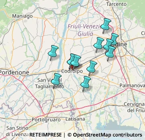 Mappa , 33033 Codroipo UD, Italia (10.30833)