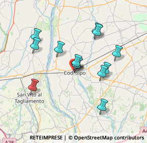 Mappa Piazza Giardini Pubblici, 33033 Codroipo UD, Italia (6.35231)