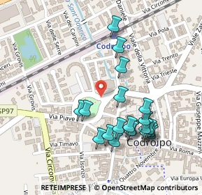 Mappa Piazza Giardini Pubblici, 33033 Codroipo UD, Italia (0.231)