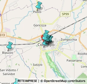 Mappa Piazza Giardini Pubblici, 33033 Codroipo UD, Italia (1.49667)