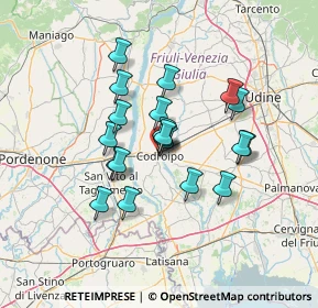 Mappa Piazza Giardini Pubblici, 33033 Codroipo UD, Italia (10.4035)