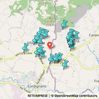 Mappa Strada delle Fossate, 31016 Cordignano TV, Italia (0.76)