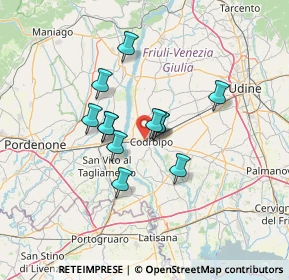 Mappa Via Giovanni da Udine, 33033 Codroipo UD, Italia (9.61083)