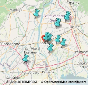 Mappa Via Giovanni da Udine, 33033 Codroipo UD, Italia (11.67833)