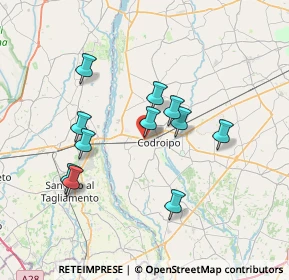 Mappa Via Giovanni da Udine, 33033 Codroipo UD, Italia (6.38182)
