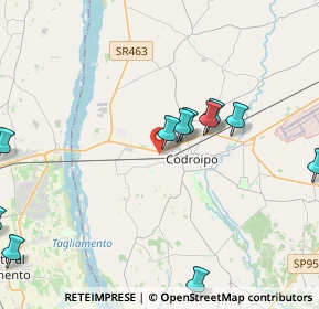Mappa Via Giovanni da Udine, 33033 Codroipo UD, Italia (4.70091)
