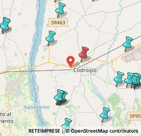 Mappa Via Giovanni da Udine, 33033 Codroipo UD, Italia (6.0775)