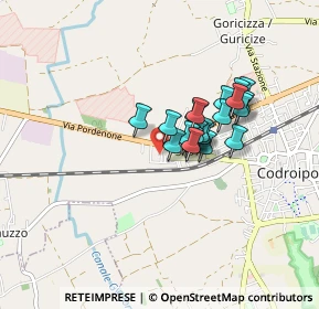 Mappa Via Giovanni da Udine, 33033 Codroipo UD, Italia (0.5845)