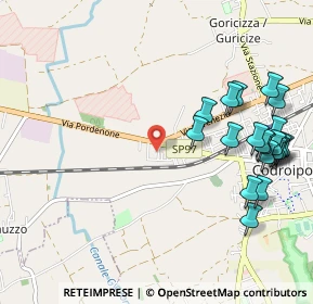 Mappa Via Giovanni da Udine, 33033 Codroipo UD, Italia (1.225)