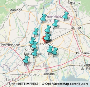 Mappa Via dei Gelsi, 33033 Codroipo UD, Italia (10.34133)