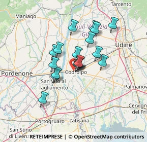 Mappa Via dei Gelsi, 33033 Codroipo UD, Italia (9.92)