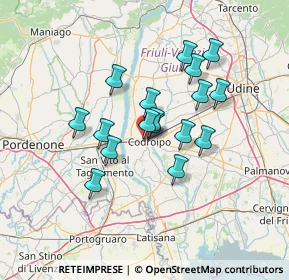 Mappa Via dei Gelsi, 33033 Codroipo UD, Italia (10.73294)